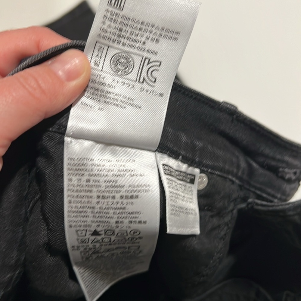Levi - black, 10, 505 straight leg denim jeans‎ - Picture 5 of 6